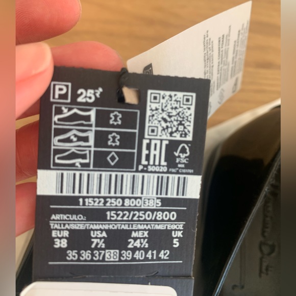 SOLD Black patent leather square toe loafers - NEW - Picture 6 of 6